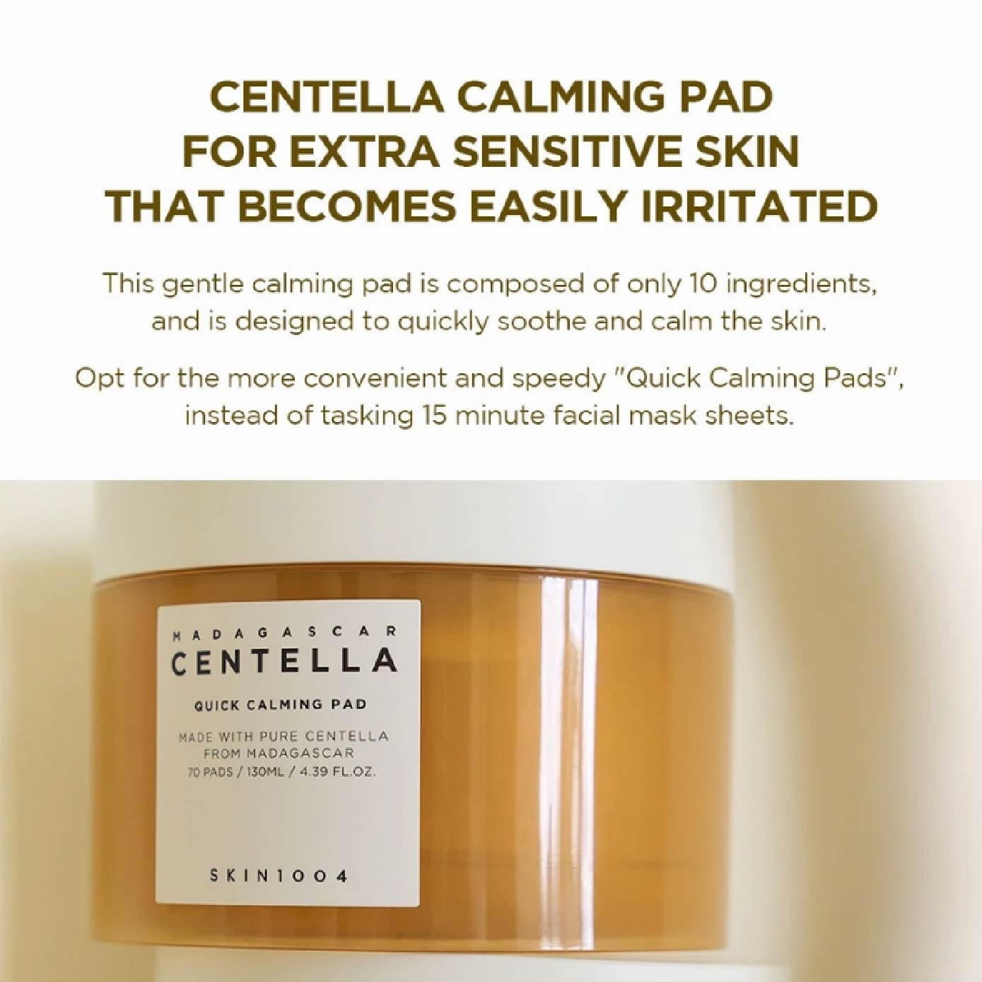 Madagascar Centella Quick Calming Pad 70s
