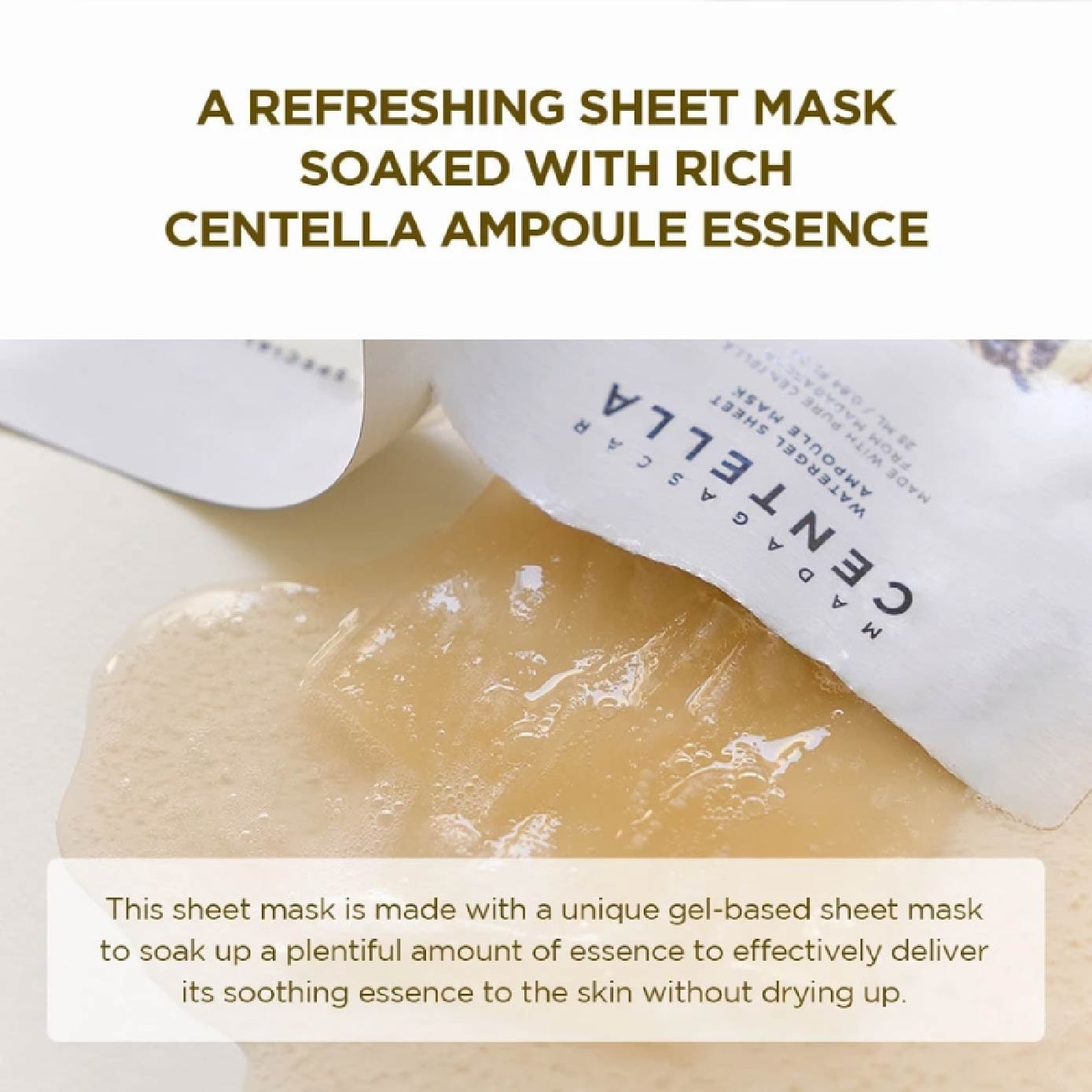 Madagascar Centella Watergel Ampoule Sheet Mask 1s
