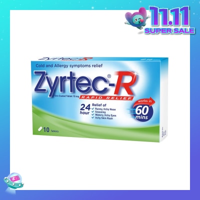 ZYRTEC 10 Tablets (Rapid Relief)