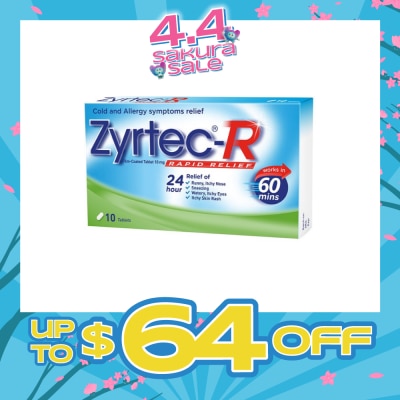 ZYRTEC - 10 Tablets (Rapid Relief)