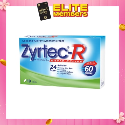 ZYRTEC 10 Tablets (Rapid Relief)