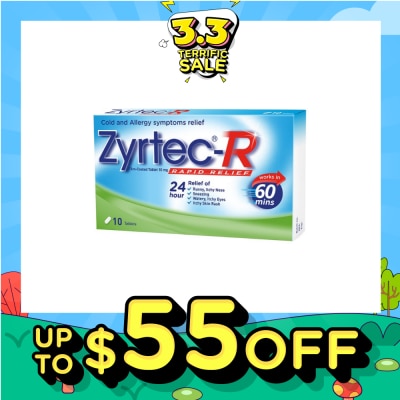 ZYRTEC 10 Tablets (Rapid Relief)