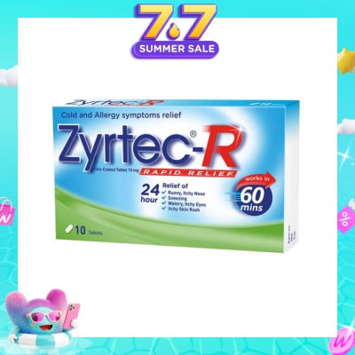 ZYRTEC - 10 Tablets (Rapid Relief)