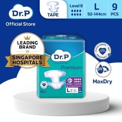 DR P Premium Adult Diaper Level 8 Tape Size L 9s image