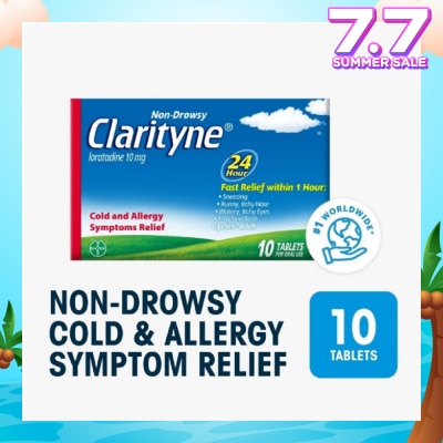 CLARITYNE Non-drowsy 24H Allergy Relief Tablets 10's