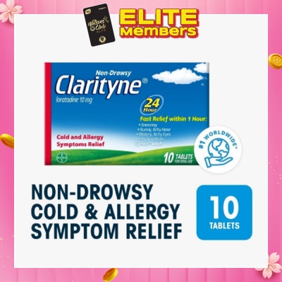 CLARITYNE Non-drowsy 24H Allergy Relief Tablets 10's