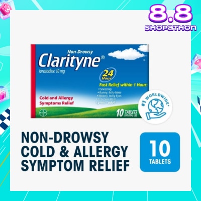 CLARITYNE Non-drowsy 24H Allergy Relief Tablets 10's