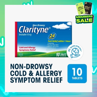 CLARITYNE Non-drowsy 24H Allergy Relief Tablets 10's