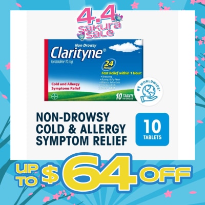 CLARITYNE - Non-drowsy 24H Allergy Relief Tablets 10's