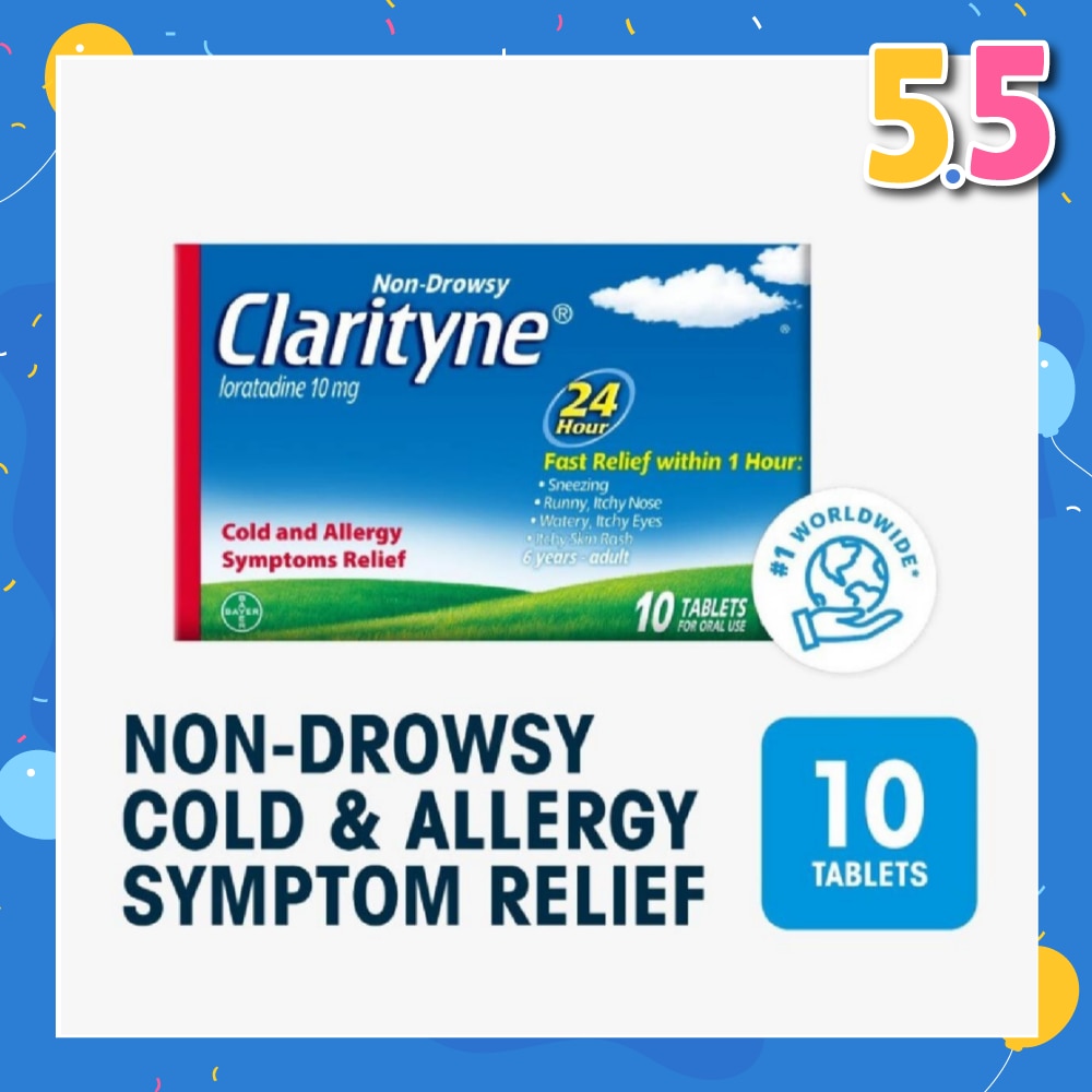 Non-drowsy 24H Allergy Relief Tablets 10's
