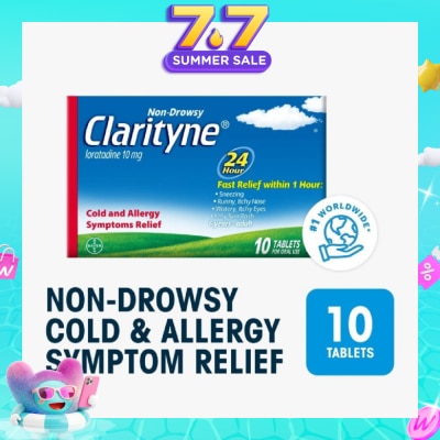 CLARITYNE - Non-drowsy 24H Allergy Relief Tablets 10's