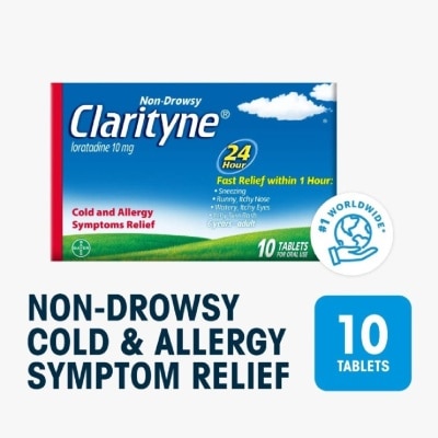 CLARITYNE Non-drowsy 24H Allergy Relief Tablets 10's