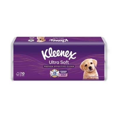 KLEENEX Kleenex Ultra Soft Toilet Tissue Paper Cottony Clean 10 Rolls image