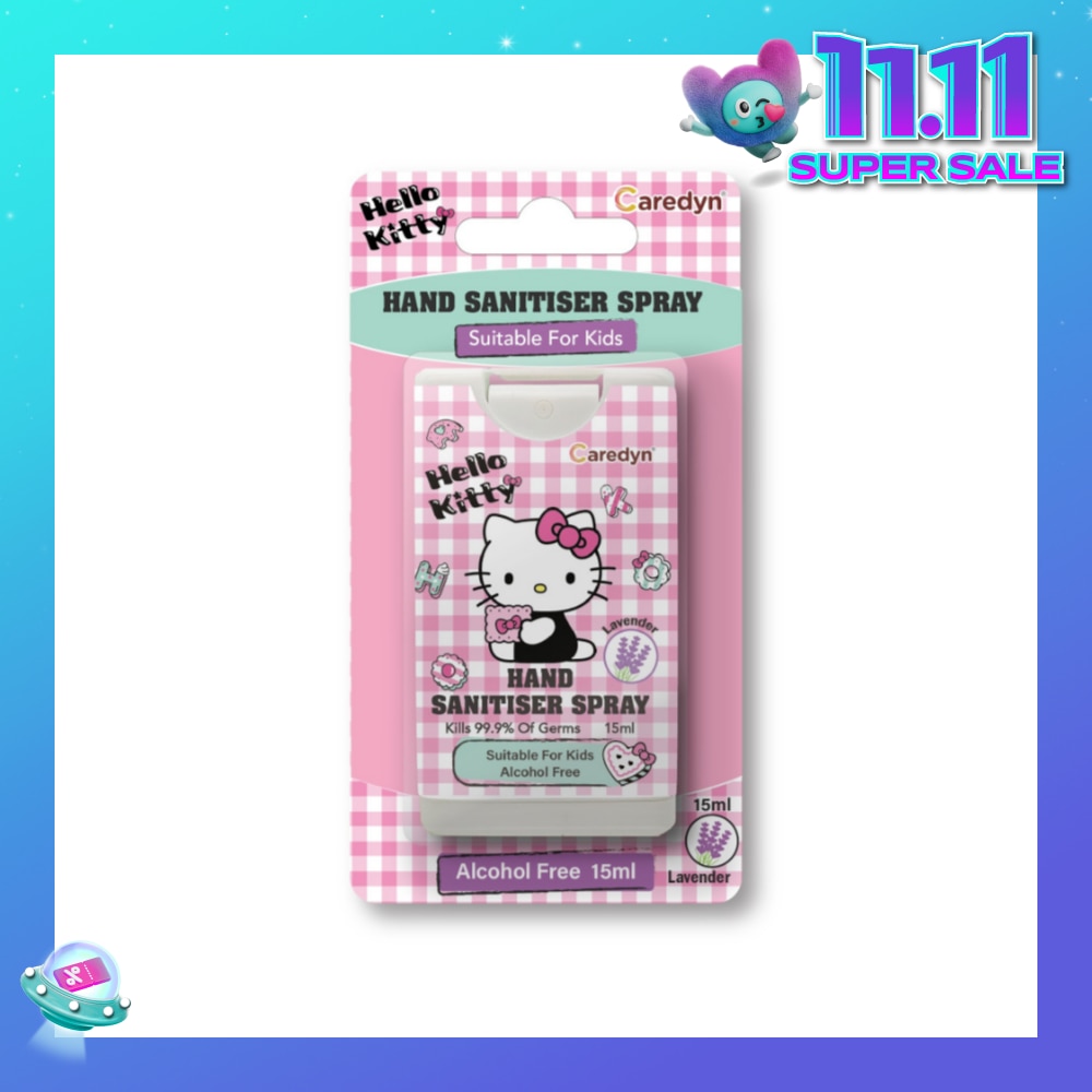 Hello Kitty Hand Sanitiser Spray Lavender 15ml