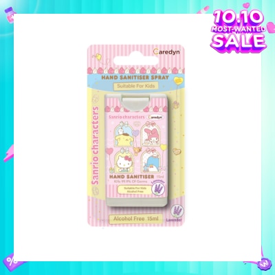 CAREDYN Sanrio Characters Hand Sanitiser Spray Lavender 15ml