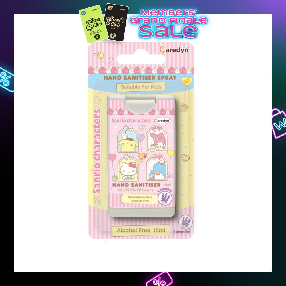 Sanrio Characters Hand Sanitiser Spray Lavender 15ml
