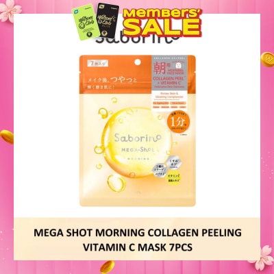 SABORINO Mega Shot Morning Collagen Peeling Vitamin C Sheet Mask 7s