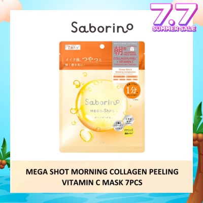 SABORINO Mega Shot Morning Collagen Peeling Vitamin C Sheet Mask 7s