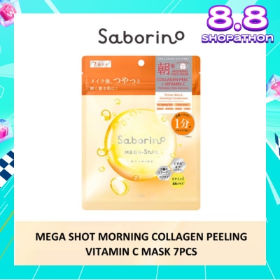 SABORINO Mega Shot Morning Collagen Peeling Vitamin C Sheet Mask 7s