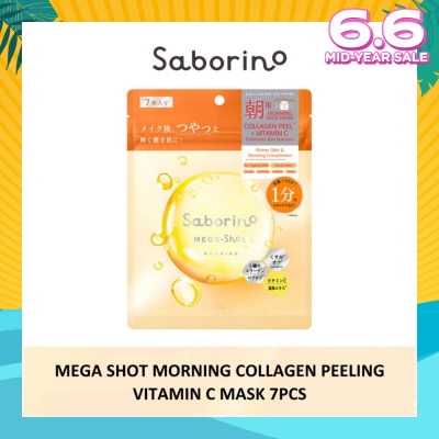SABORINO Mega Shot Morning Collagen Peeling Vitamin C Sheet Mask 7s