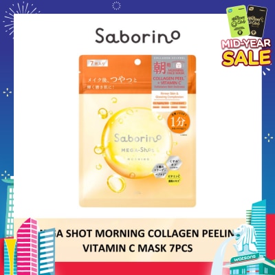 SABORINO Mega Shot Morning Collagen Peeling Vitamin C Sheet Mask 7s