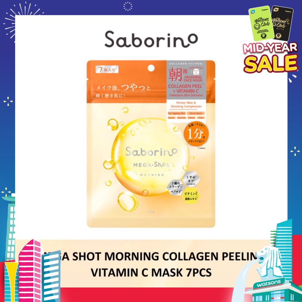 Mega Shot Morning Collagen Peeling Vitamin C Sheet Mask 7s
