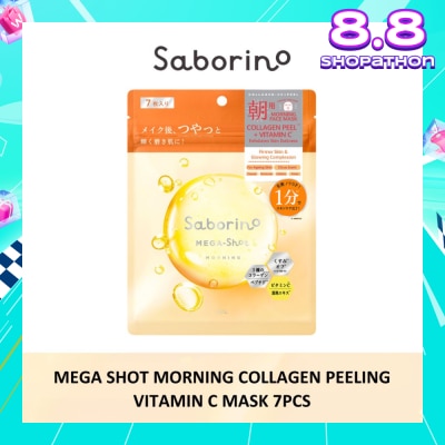 SABORINO Mega Shot Morning Collagen Peeling Vitamin C Sheet Mask 7s