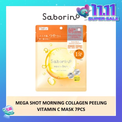 SABORINO Mega Shot Morning Collagen Peeling Vitamin C Sheet Mask 7s