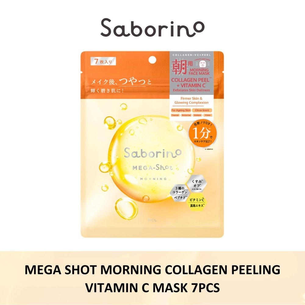 Mega Shot Morning Collagen Peeling Vitamin C Sheet Mask 7s