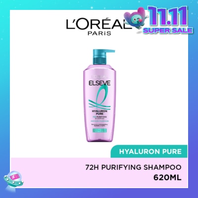 L'OREAL PARIS ELSEVE Hyaluron Pure 72h Purifying Shampoo 620ml