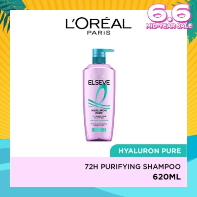 L'OREAL PARIS ELSEVE Hyaluron Pure 72h Purifying Shampoo 620ml