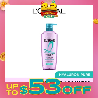 L'OREAL PARIS ELSEVE Hyaluron Pure 72h Purifying Shampoo 620ml
