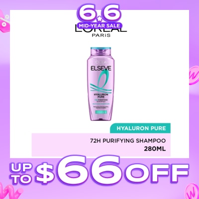 L'OREAL PARIS ELSEVE - Hyaluron Pure 72h Purifying Shampoo 280ml