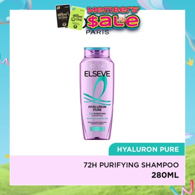 L'OREAL PARIS ELSEVE - Hyaluron Pure 72h Purifying Shampoo 280ml