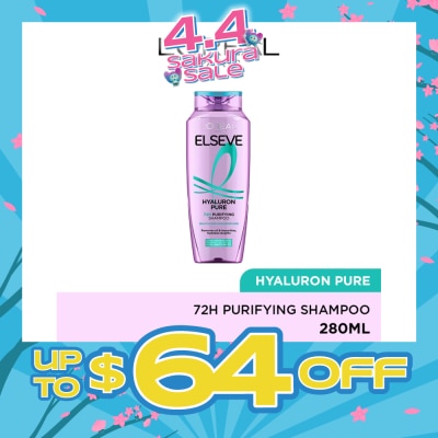 L'OREAL PARIS ELSEVE - Hyaluron Pure 72h Purifying Shampoo 280ml