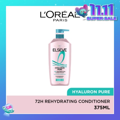L'OREAL PARIS ELSEVE Hyaluron Pure 72h Rehydrating Conditioner 375ml
