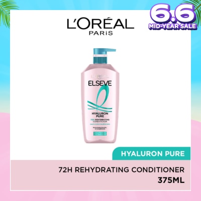 L'OREAL PARIS ELSEVE Hyaluron Pure 72h Rehydrating Conditioner 375ml