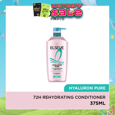 L'OREAL PARIS ELSEVE - Hyaluron Pure 72h Rehydrating Conditioner 375ml