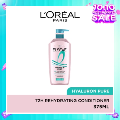 L'OREAL PARIS ELSEVE Hyaluron Pure 72h Rehydrating Conditioner 375ml