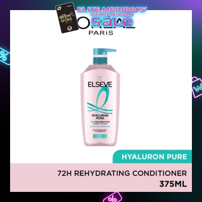 L'OREAL PARIS ELSEVE Hyaluron Pure 72h Rehydrating Conditioner 375ml