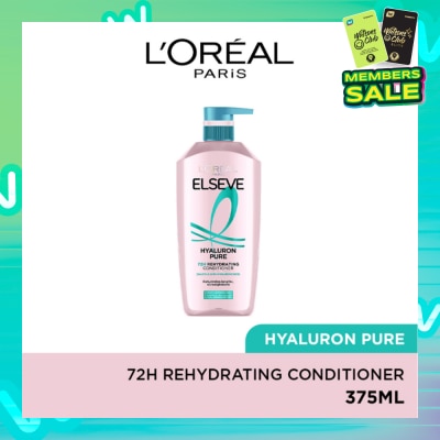 L'OREAL PARIS ELSEVE Hyaluron Pure 72h Rehydrating Conditioner 375ml