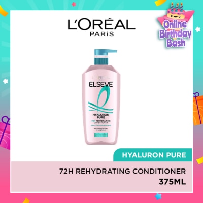 L'OREAL PARIS ELSEVE Hyaluron Pure 72h Rehydrating Conditioner 375ml