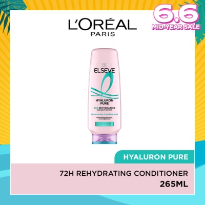 L'OREAL PARIS ELSEVE Hyaluron Pure 72h Rehydrating Conditioner 265ml