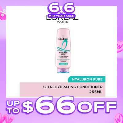L'OREAL PARIS ELSEVE - Hyaluron Pure 72h Rehydrating Conditioner 265ml