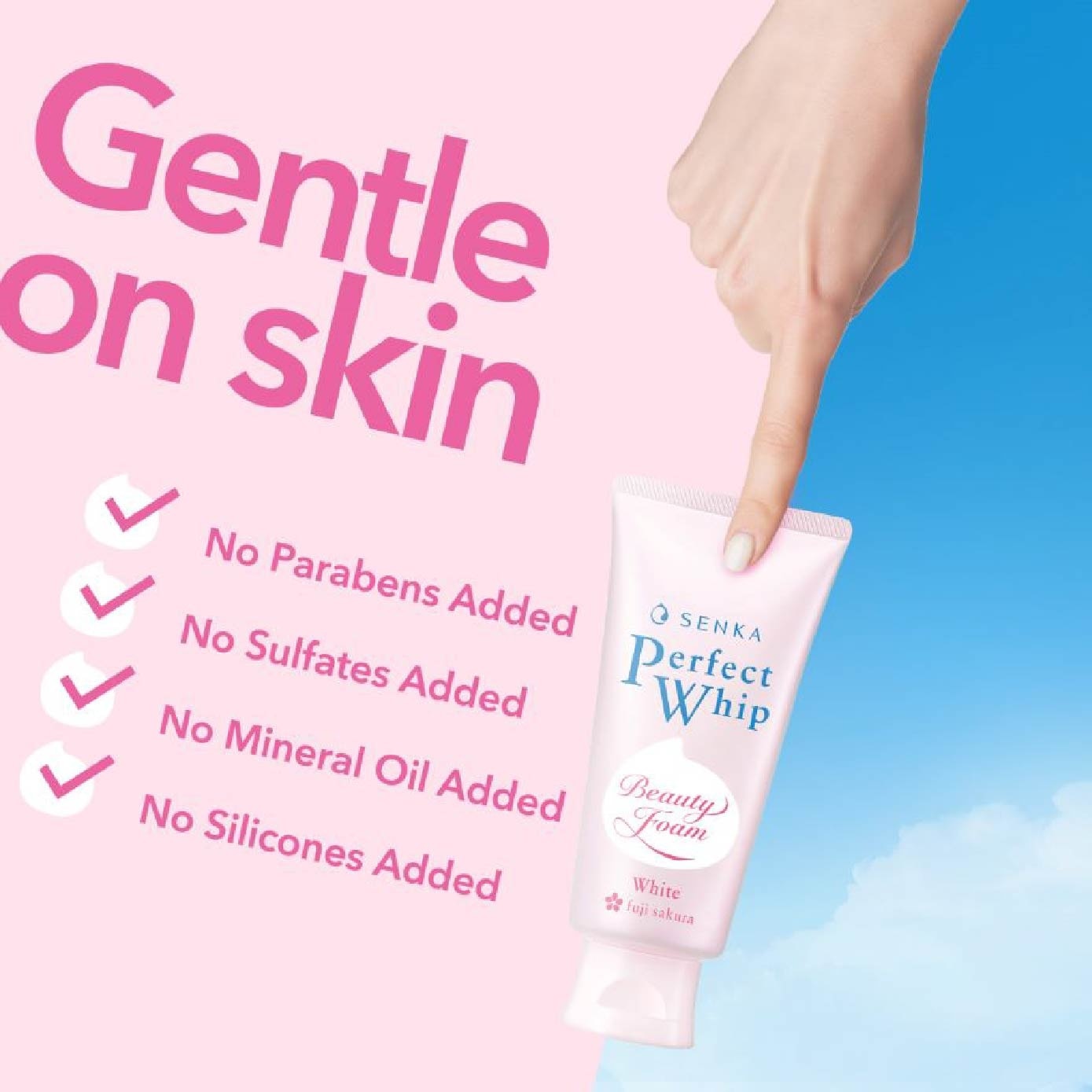 Perfect Whip White Beauty Foam Facial Cleanser 100g