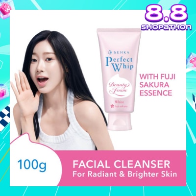 SENKA Perfect Whip White Beauty Foam Facial Cleanser 100g