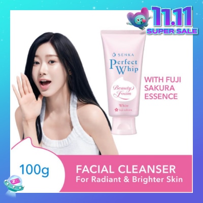 SENKA Perfect Whip White Beauty Foam Facial Cleanser 100g