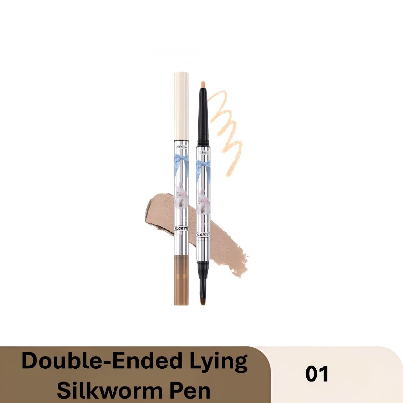 Mesmerizing Princess Double-Ended Lying Silkworm Pen 01 0.9g