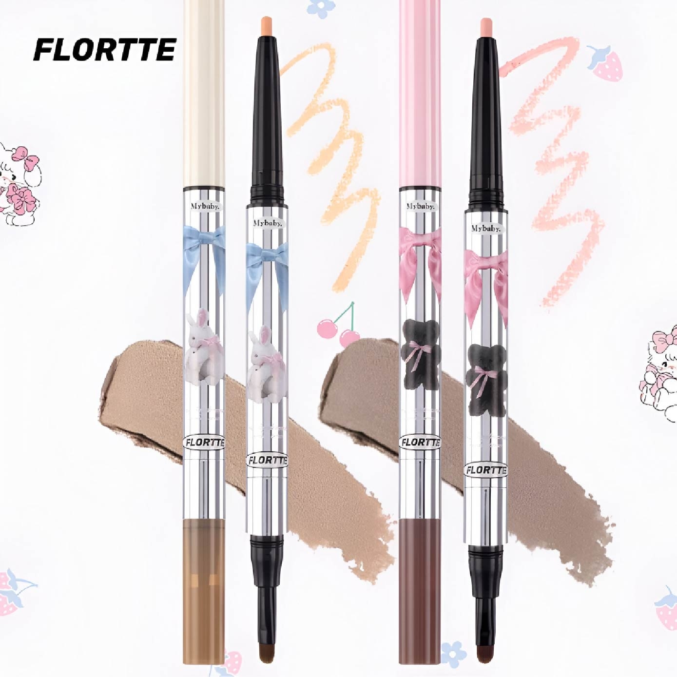 Mesmerizing Princess Double-Ended Lying Silkworm Pen 04 0.9g