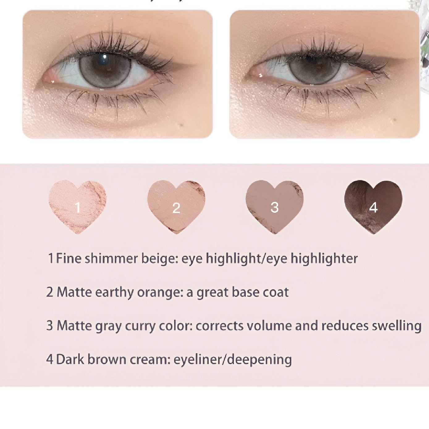 Love Yourself 4-Colour Eyeshadow Palette 01 2.7g